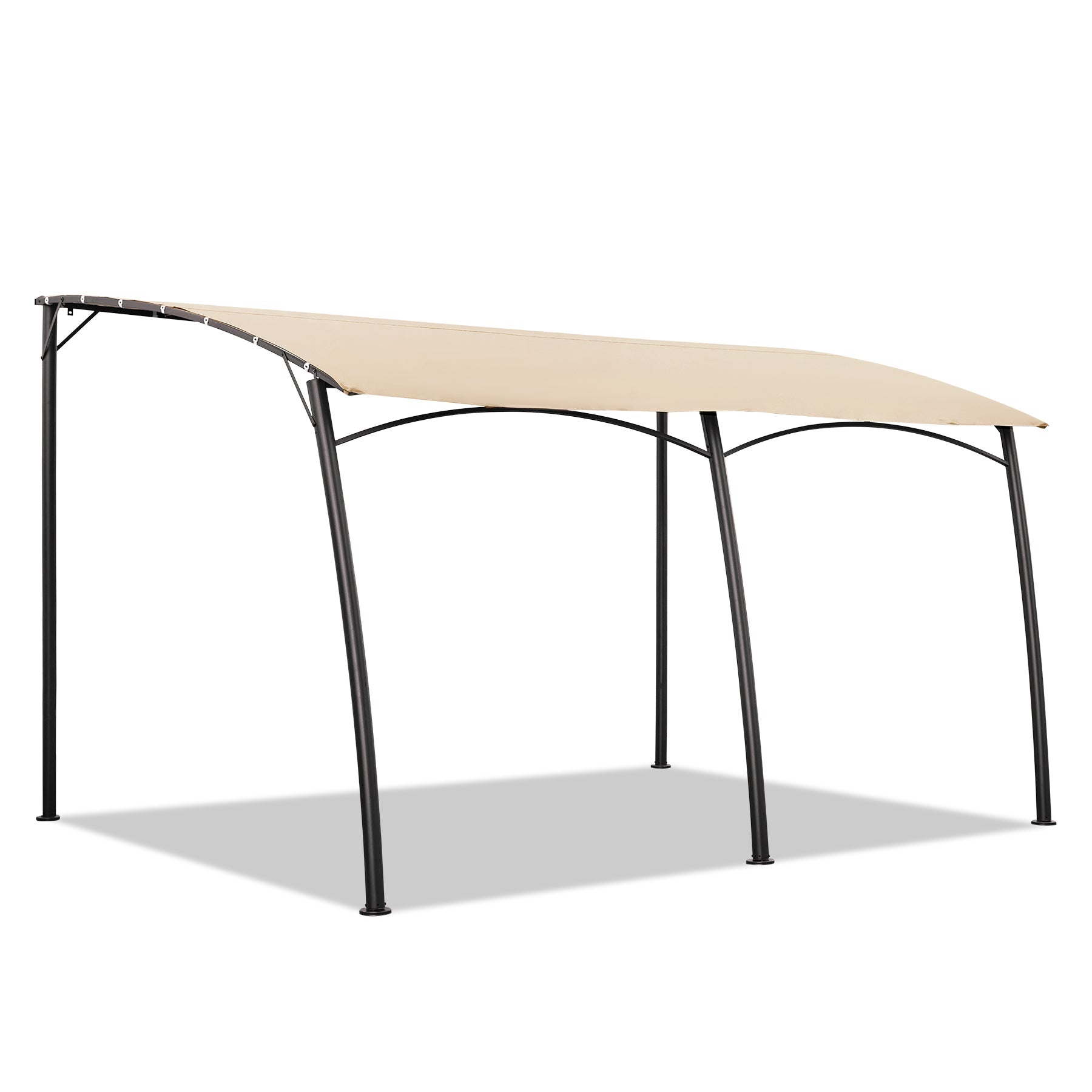 NetSo Wall Mounted Pergola 13' x 10' UV Block Sunshade Canopy - Ideal Patio Protection