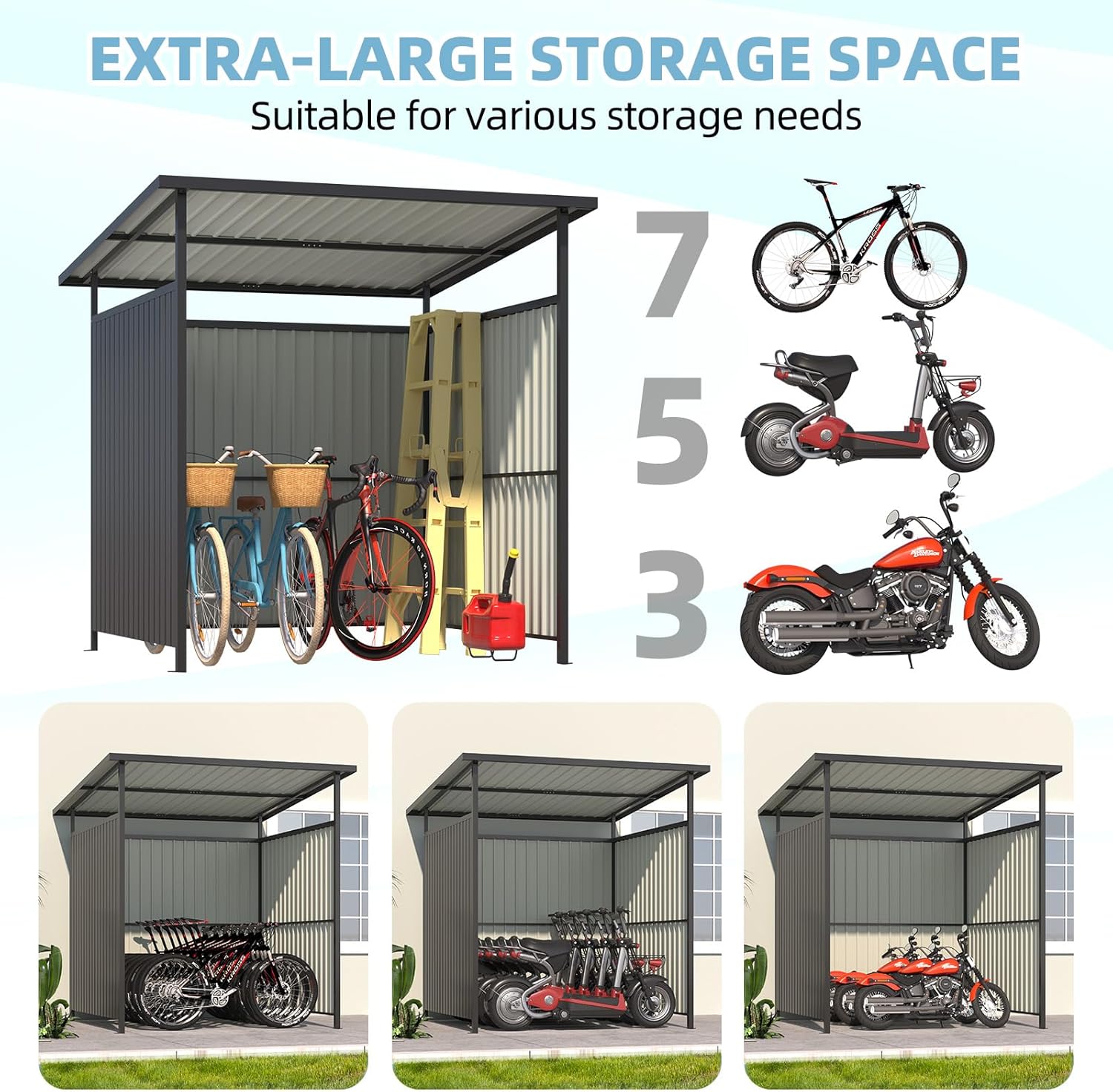 NetSo Gazebo Outdoor Pergola 6' x 6' Hardtop for Patio - Durable Lean-To Grill Shelter