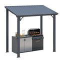NetSo Hardtop Gazebo 8' x 5' Metal Pergola - Durable Outdoor Shade Solution