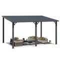 NetSo Hardtop Gazebo 14'X10' Metal Pergola - Durable Outdoor Shelter Solution