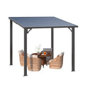 NetSo Hardtop Gazebo 8'X8' Metal Pergola - Durable Outdoor Shelter for Relaxation