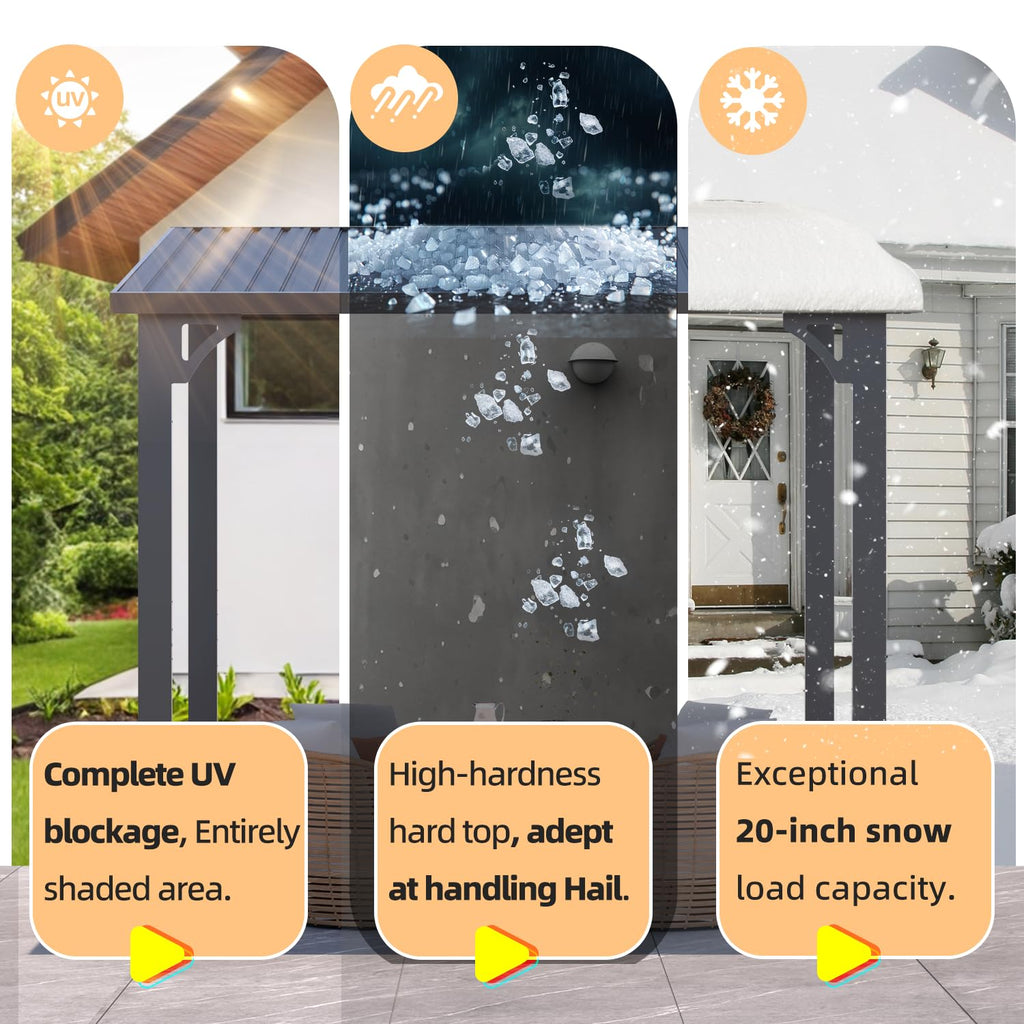 NetSo Hardtop Gazebo 16' x 10' Metal Pergola - Durable Outdoor Shelter Solution